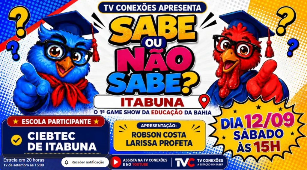 Sabe ou Não Sabe? Alunos do CIEBTEC se enfrentam em game show educativo